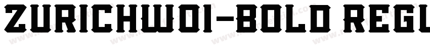 ZurichW01-Bold Regul字体转换